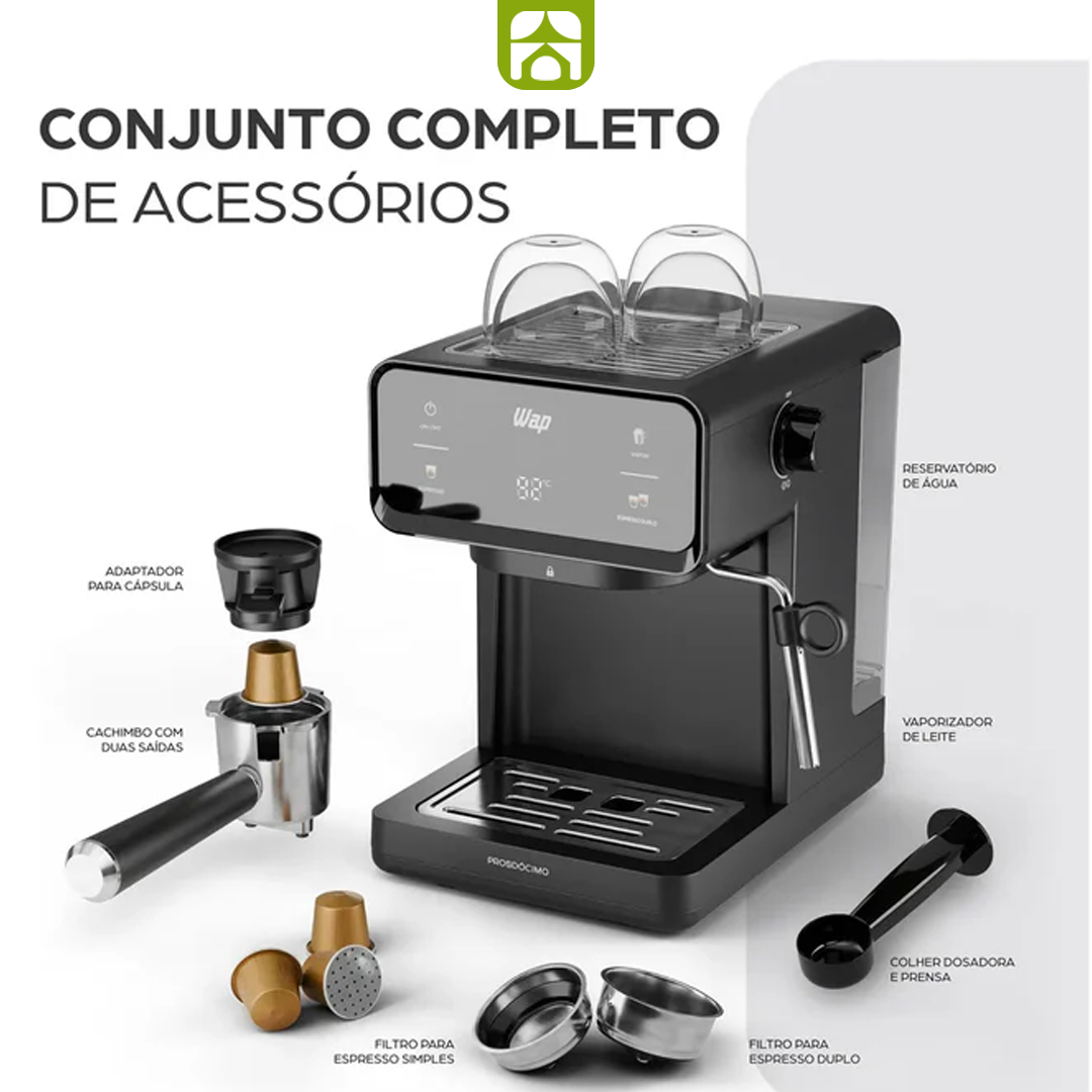 Cafeteira Espresso Digital Wap Aroma Prime