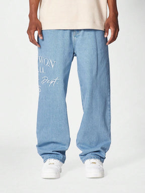 Calça SUMWON Denim reta com bordado