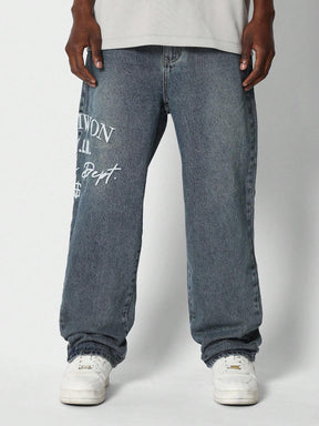 Calça SUMWON Denim reta com bordado