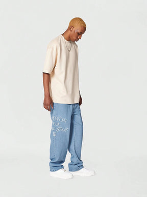 Calça SUMWON Denim reta com bordado